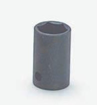 1/2" Drive 6 Point Socket-Black Finish-Wright Tools