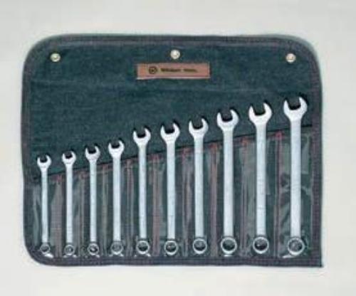 Wright Tool 751 Metric Combination Wrench Set, 10mm - 19mm (10-Piece)